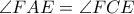 \angle FAE = \angle FCE