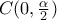 C(0,\frac{\alpha }{2})
