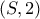 \left( {S,2} \right)