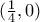(\frac{1}{4},0)