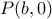 P(b,0)