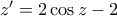 z{'}=2 \cos z -2
