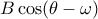 B \cos(\theta-\omega)