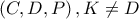 \left( C,D,P \right),K\ne D