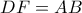 DF=AB