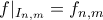 f|_{I_{n,m}}=f_{n,m}