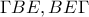 \displaystyle{\Gamma BE , BE\Gamma}