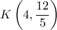 \displaystyle K\left( {4,\frac{{12}}{5}} \right)