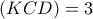 (KCD)=3