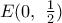 E(0,\,\,\frac{1}{2})