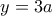 y=3a