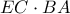 EC \cdot BA