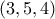 \left( {3,5,4} \right)