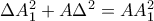 \Delta A_1^2  + A\Delta ^2  = AA_1^2