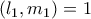 (l_1,m_1)=1