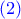 \color{blue} (2)