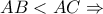 AB < AC\Rightarrow