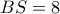 BS = 8