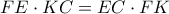 FE \cdot KC = EC \cdot FK