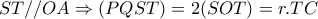 ST//OA\Rightarrow (PQST)=2(SOT)=r.TC