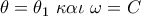 \theta  = {\theta _1}\,\,\kappa \alpha \iota \,\,\omega  = C