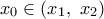 {{x}_{0}}\in ({{x}_{1}},\,\,{{x}_{2}})