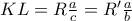 KL = R\frac{a}{c} = R'\frac{a}{b}
