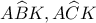 A\widehat BK, A\widehat CK