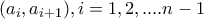(a_{i},a_{i+1}),i=1,2,....n-1 