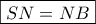 \boxed{SN = NB}
