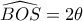 \widehat {BOS}=2\theta