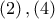 \left( 2 \right),\left( 4 \right)