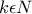 \displaystyle{k\epsilon N}