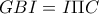 GBI=I\Pi C