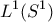 \displaystyle{L^1(S^1)}