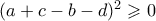 (a+c-b-d)^2 \geqslant 0