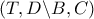 \left( {T,D\backslash B,C} \right)