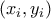 \left( x_{i},y_{i}\right) 