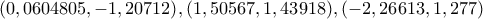 (0,0604805, -1,20712), (1,50567, 1,43918), (-2,26613, 1,277)