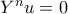 Y^nu=0