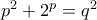  p^2+2^p=q^2