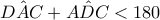 \hat{DAC}+\hat{ADC}< 180