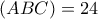  (ABC)=24