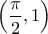 \displaystyle{\left (\frac{\pi }{2},1  \right )}
