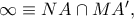 \infty\equiv NA\cap MA^{\prime},