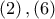 \left( 2 \right),\left( 6 \right)