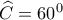 \widehat{C}={{60}^{0}}