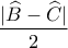 \displaystyle{\frac{{|\widehat B - \widehat C|}}{2}} \displaystyle{\frac{{|\widehat B - \widehat C|}}{2}}