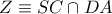 Z\equiv SC\cap DA