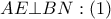 AE\bot BN:\left( 1 \right)